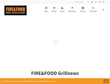 Tablet Screenshot of fire-food.com